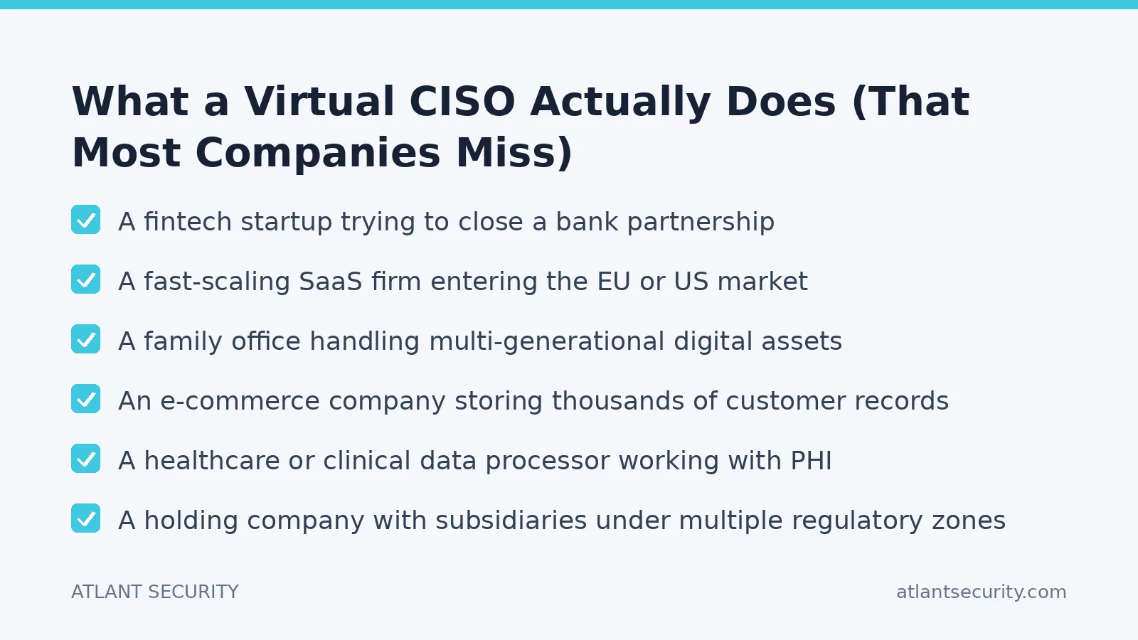 Checklist: What a Virtual CISO Actually Does (That Most Companies Miss)
