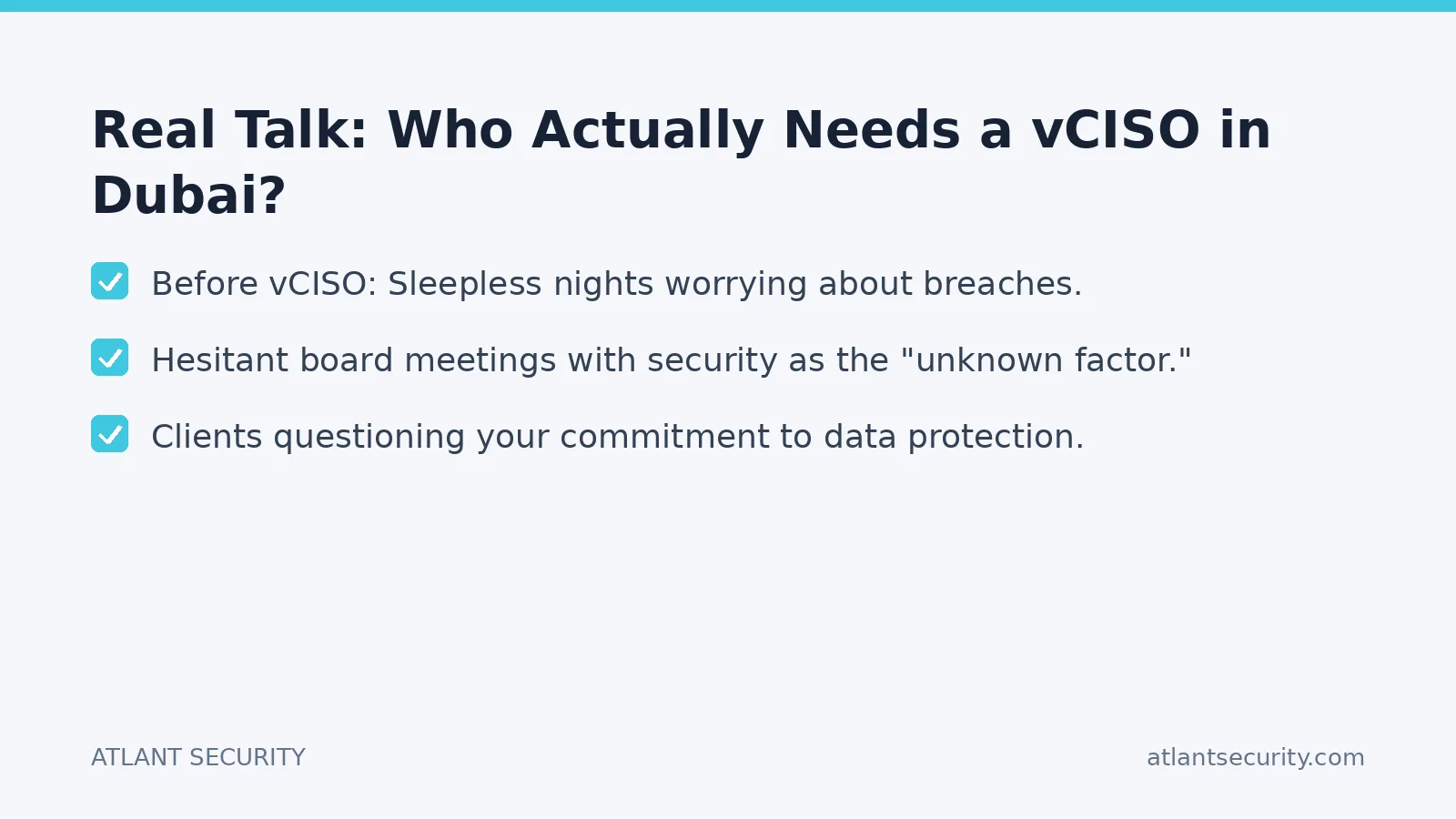 Checklist: Real Talk: Who Actually Needs a vCISO in Dubai?