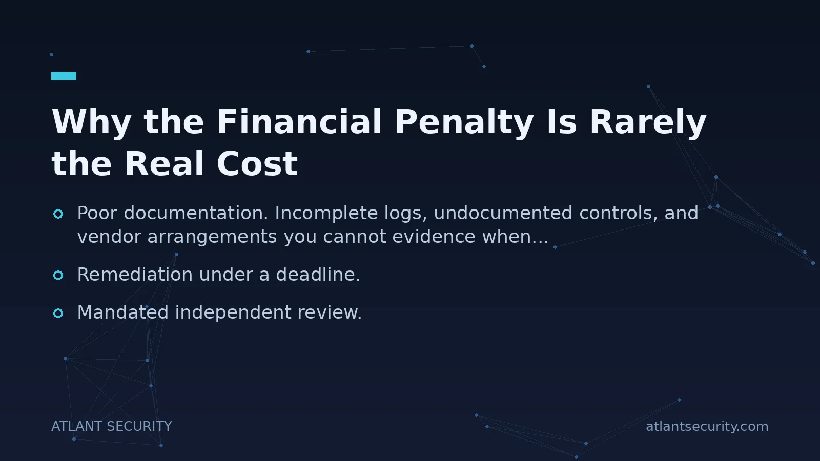 Why the Financial Penalty Is Rarely the Real Cost - key points