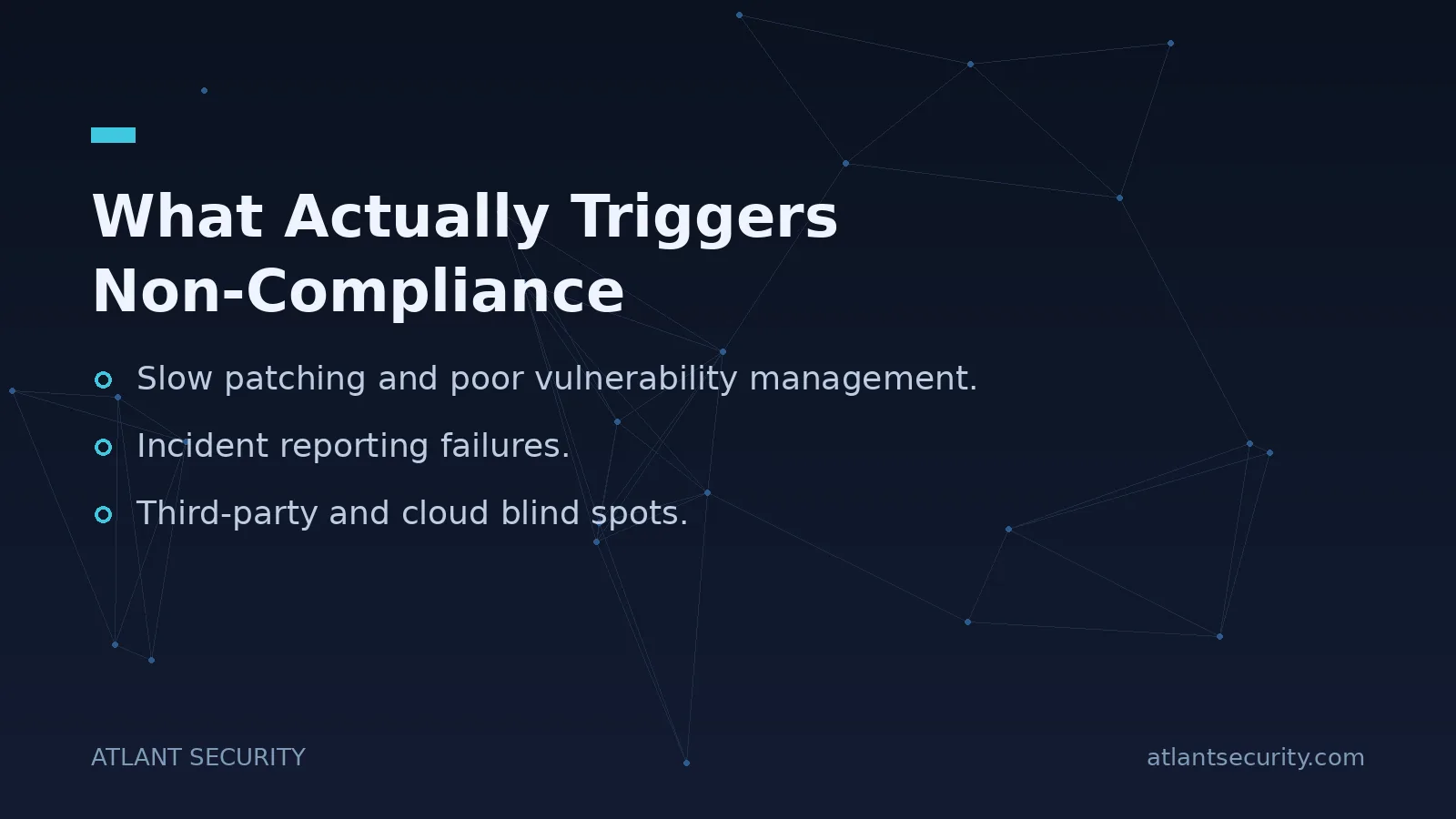 What Actually Triggers Non-Compliance - key points