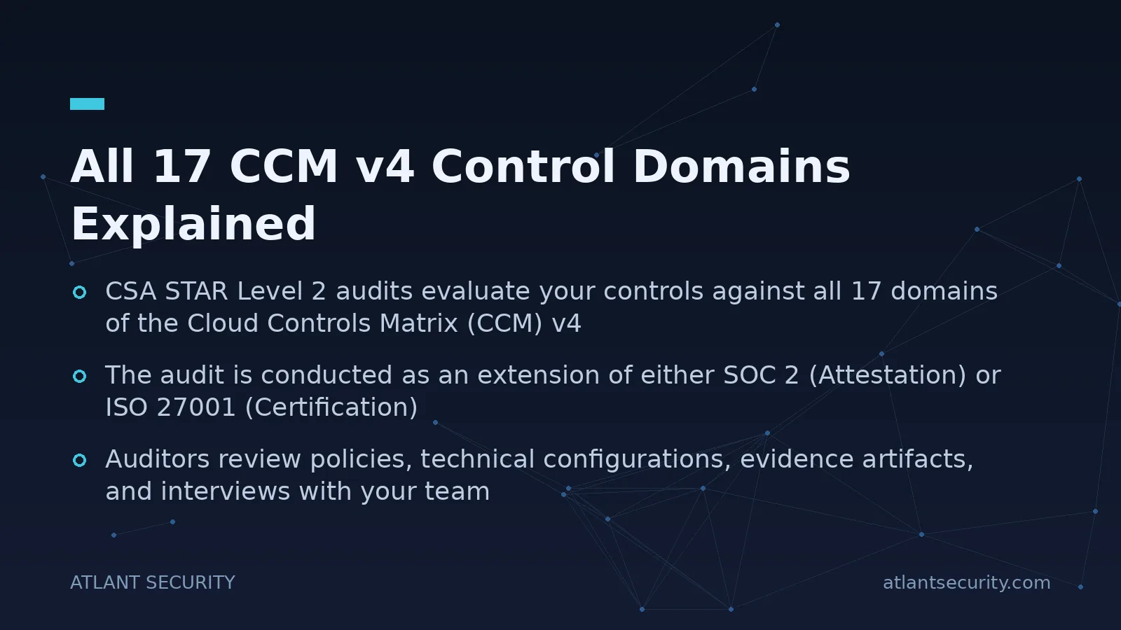 All 17 CCM v4 Control Domains Explained - key points