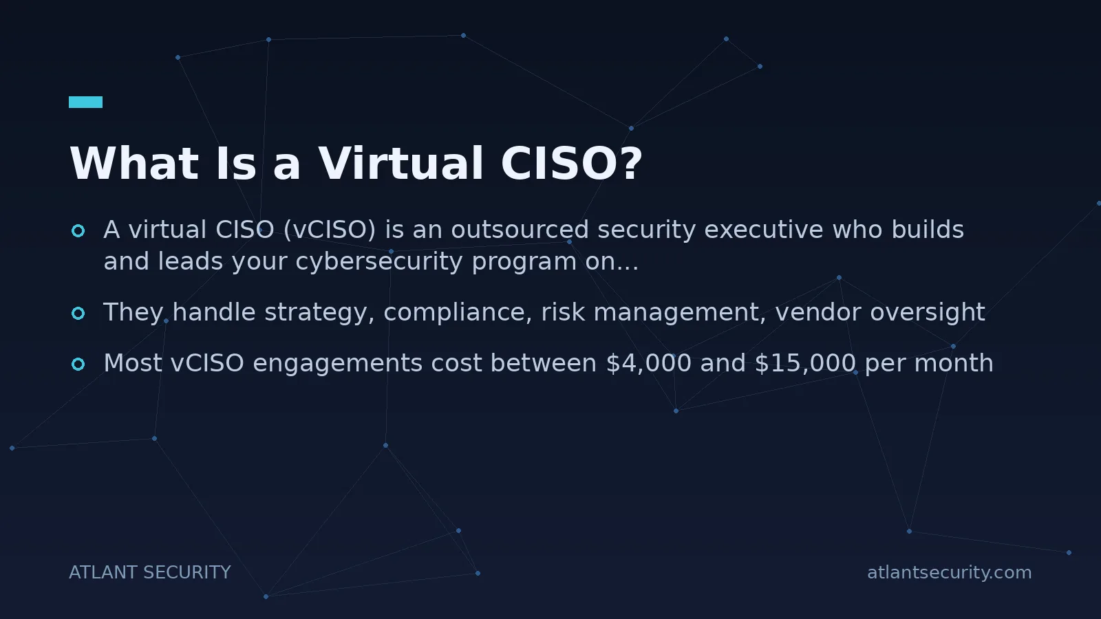 What Is a Virtual CISO? - key points