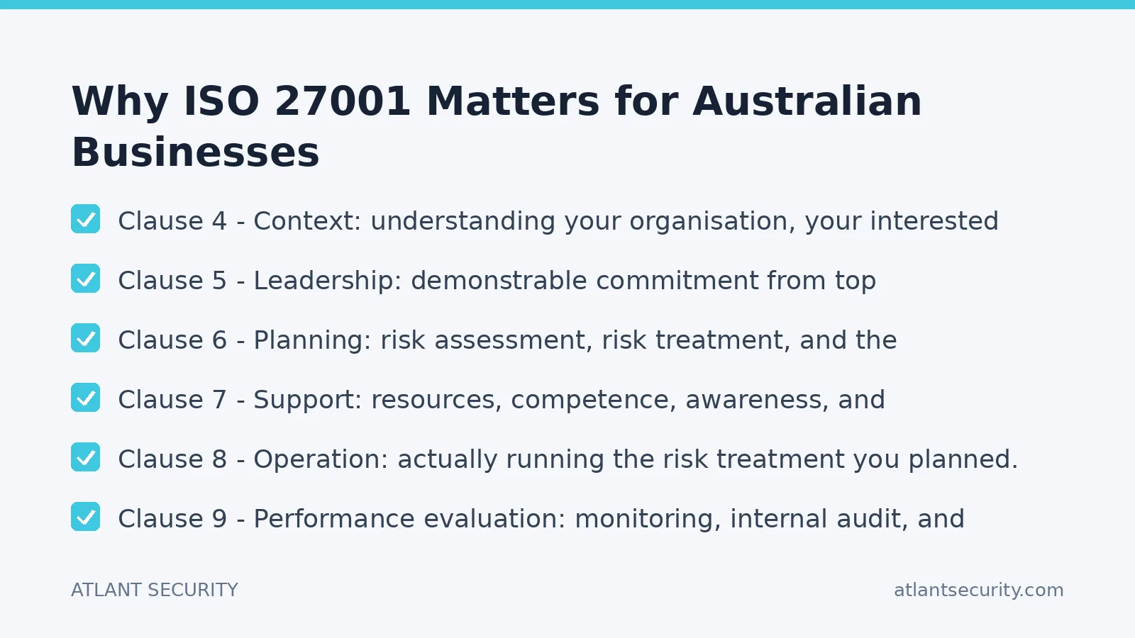 Checklist: Why ISO 27001 Matters for Australian Businesses