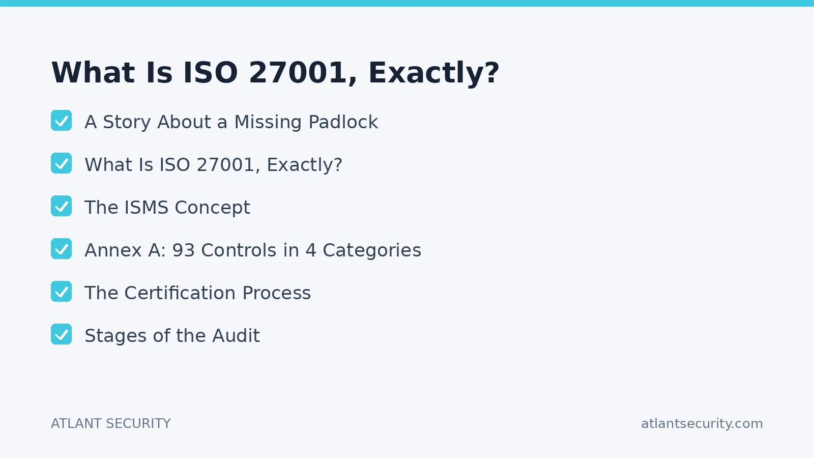 Checklist: What Is ISO 27001, Exactly?