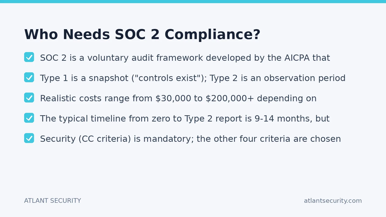 Checklist: Who Needs SOC 2 Compliance?