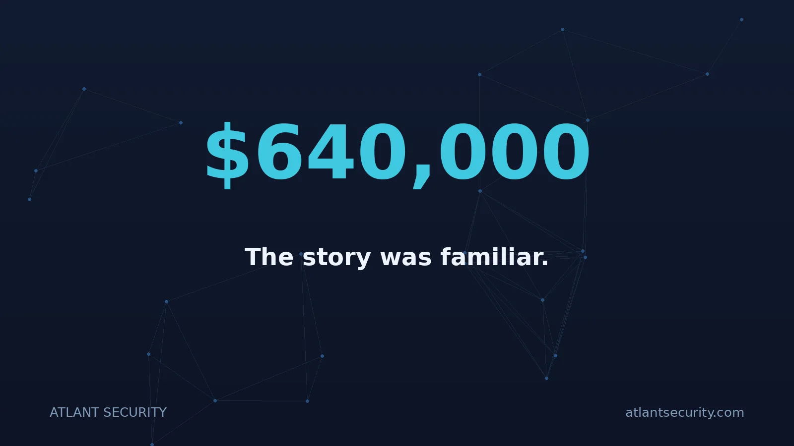 $640,000: The story was familiar.