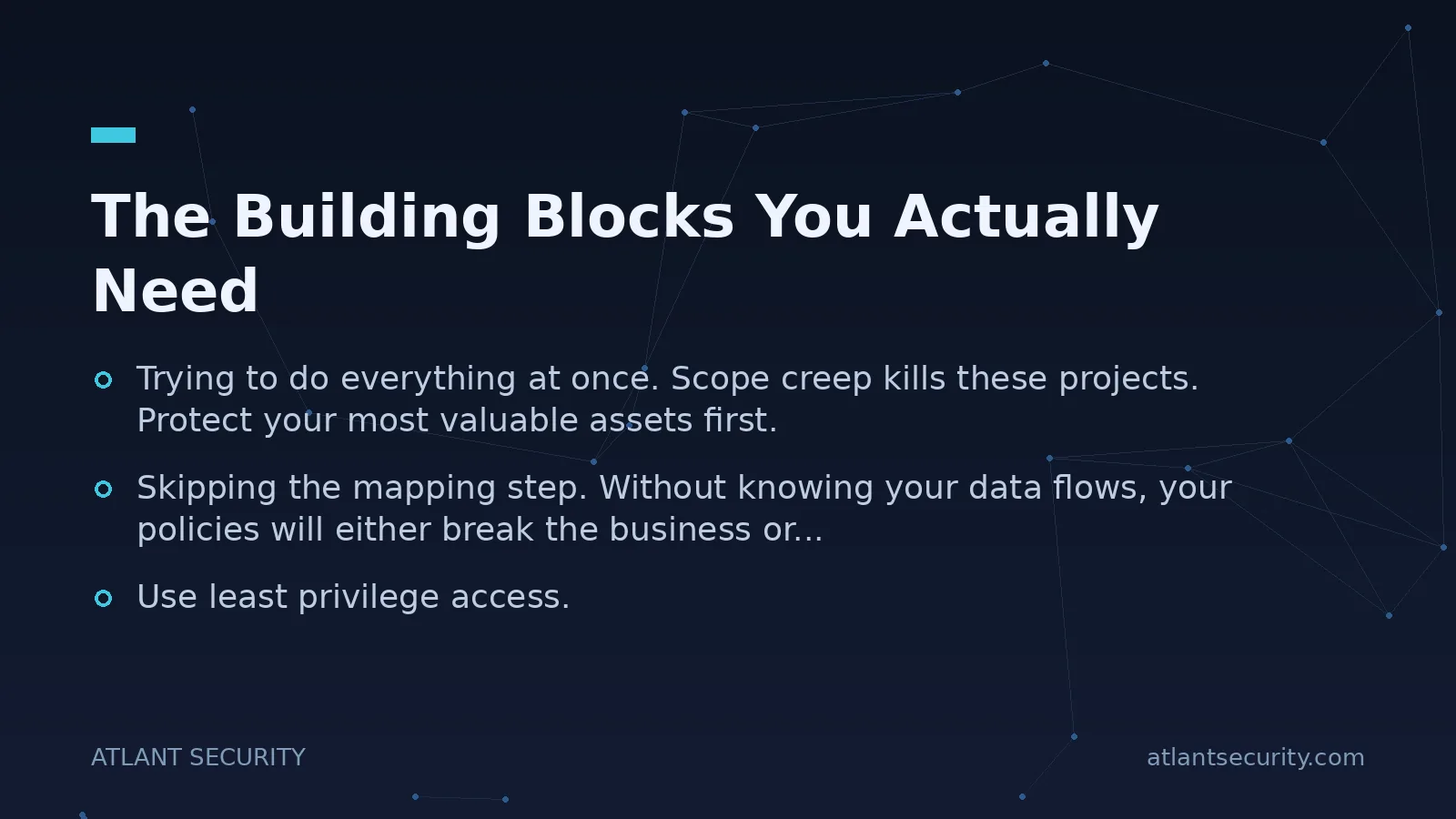 The Building Blocks You Actually Need - key points