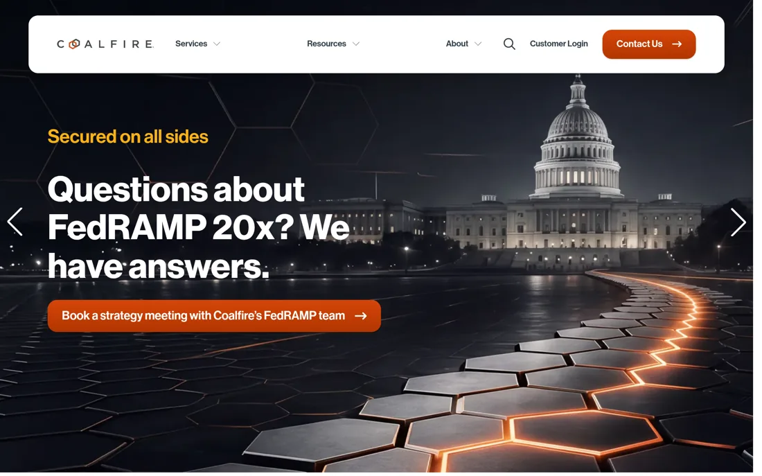 Coalfire homepage