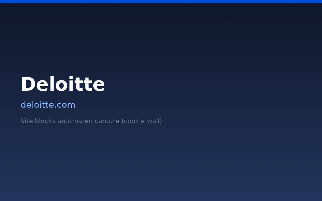 Deloitte cyber homepage