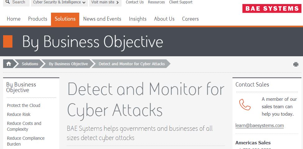 BAE Systems cybersecurity consulting companies
