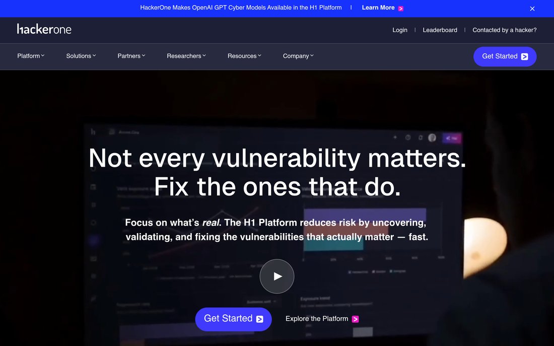 HackerOne homepage