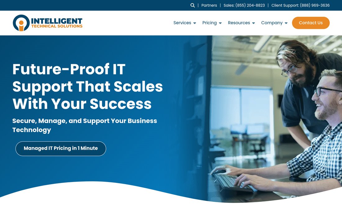 Intelligent Technical Solutions homepage