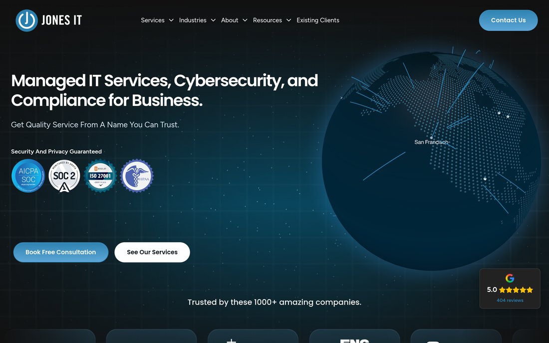 Jones IT homepage