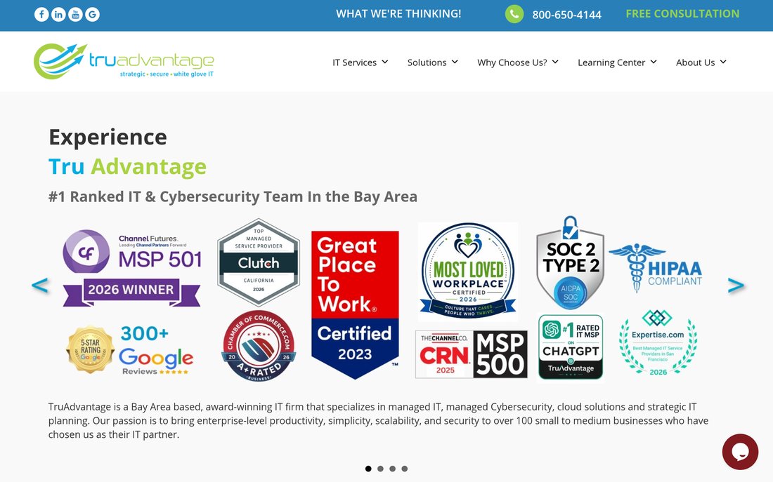 TruAdvantage homepage