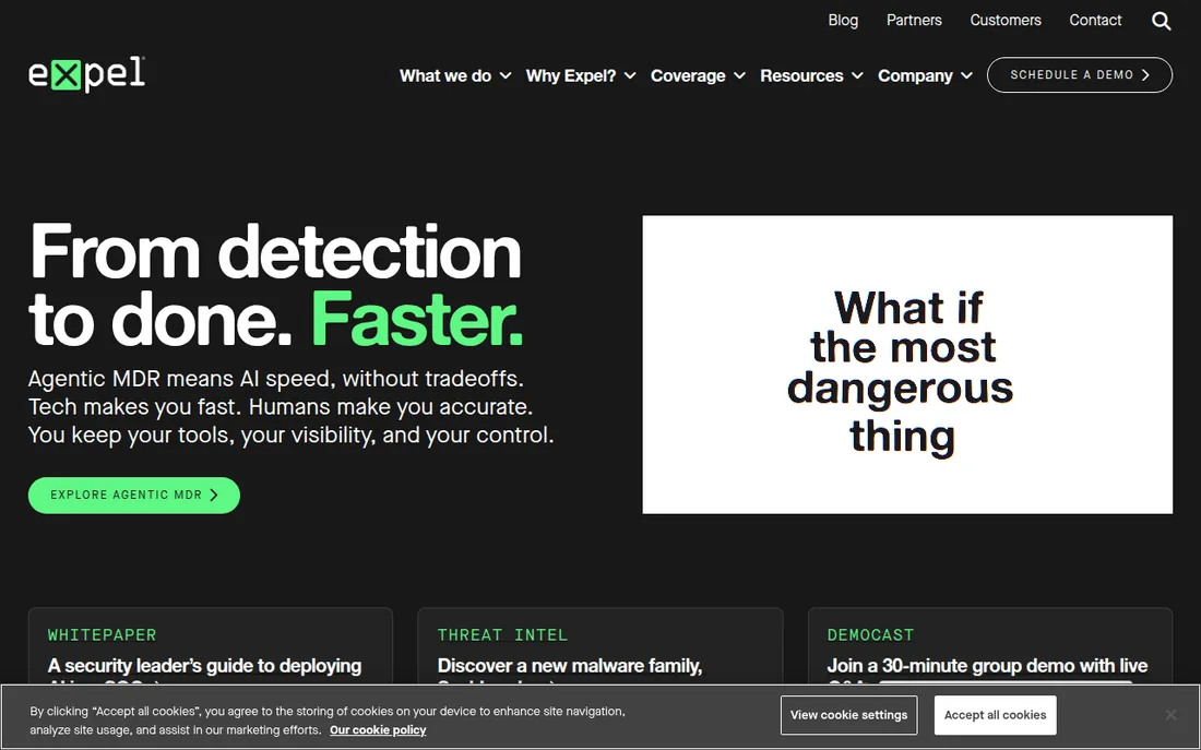 Expel homepage
