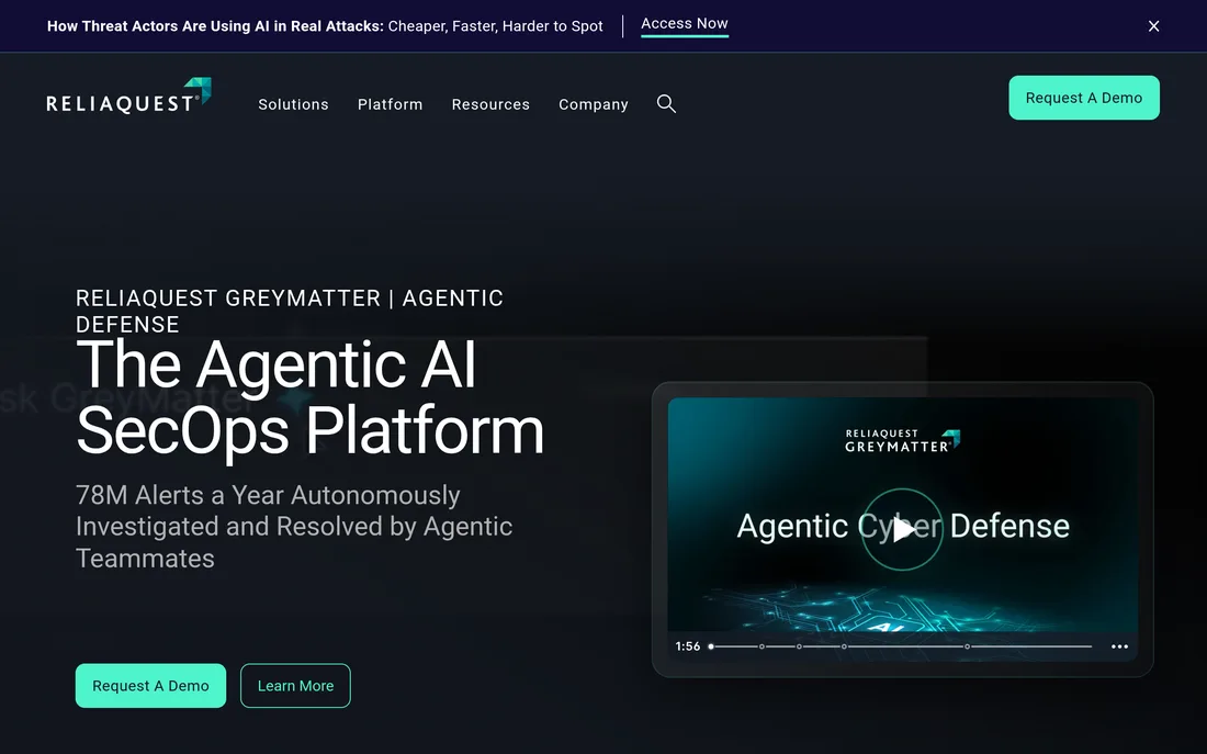 ReliaQuest homepage