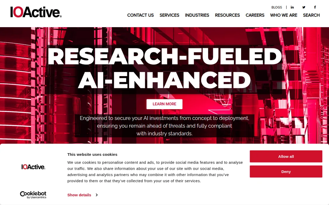 IOActive homepage
