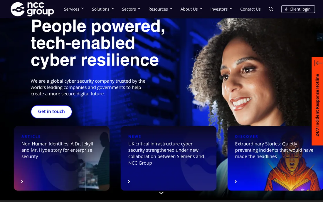 NCC Group homepage