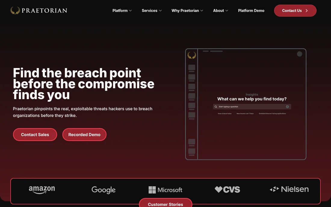 Praetorian homepage