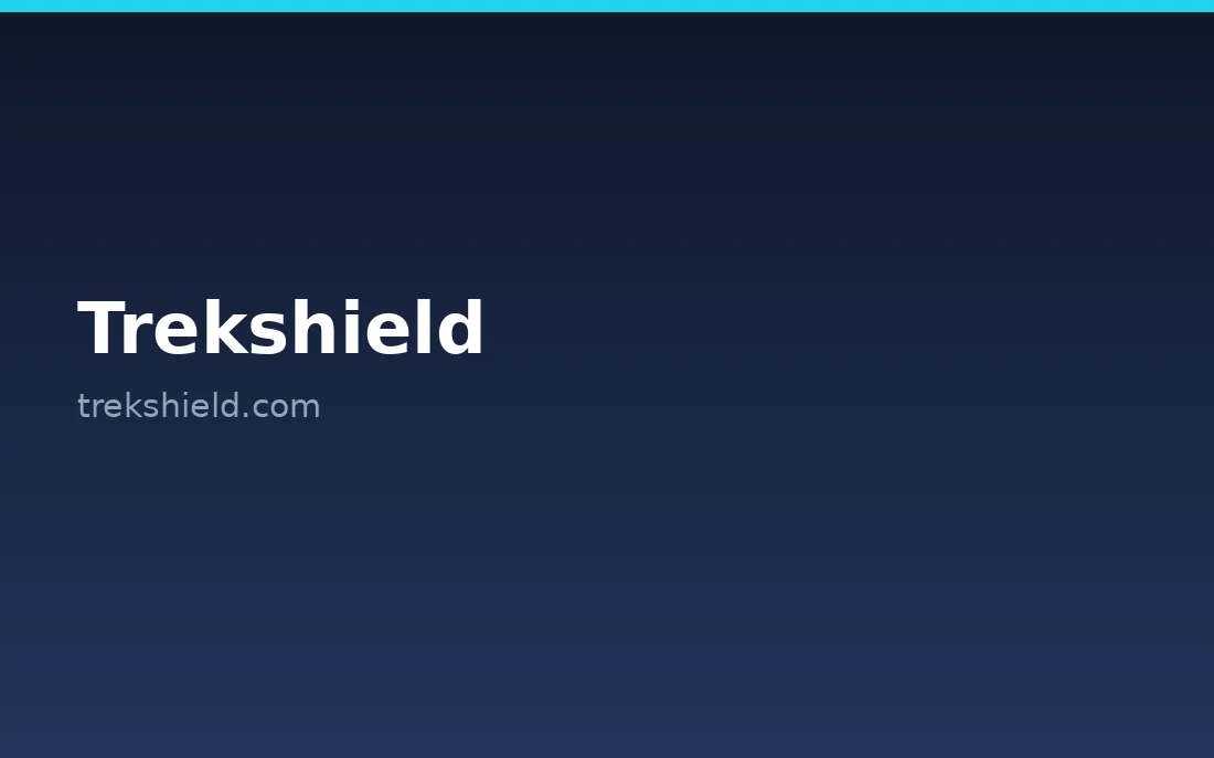 TrekShield homepage, a cybersecurity provider serving Qatar