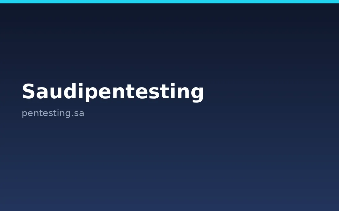 Saudi PenTesting Company homepage, a cybersecurity provider serving Riyadh