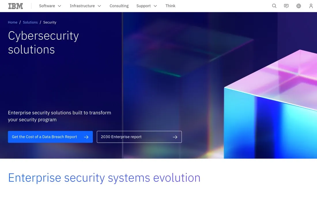 IBM Security homepage