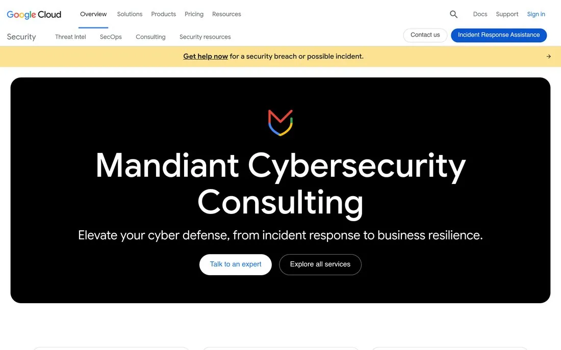 Mandiant incident response by Google Cloud