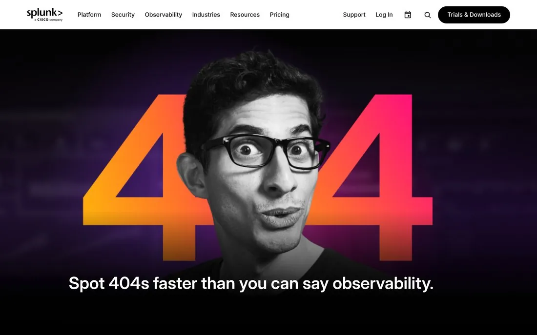 Splunk security analytics homepage