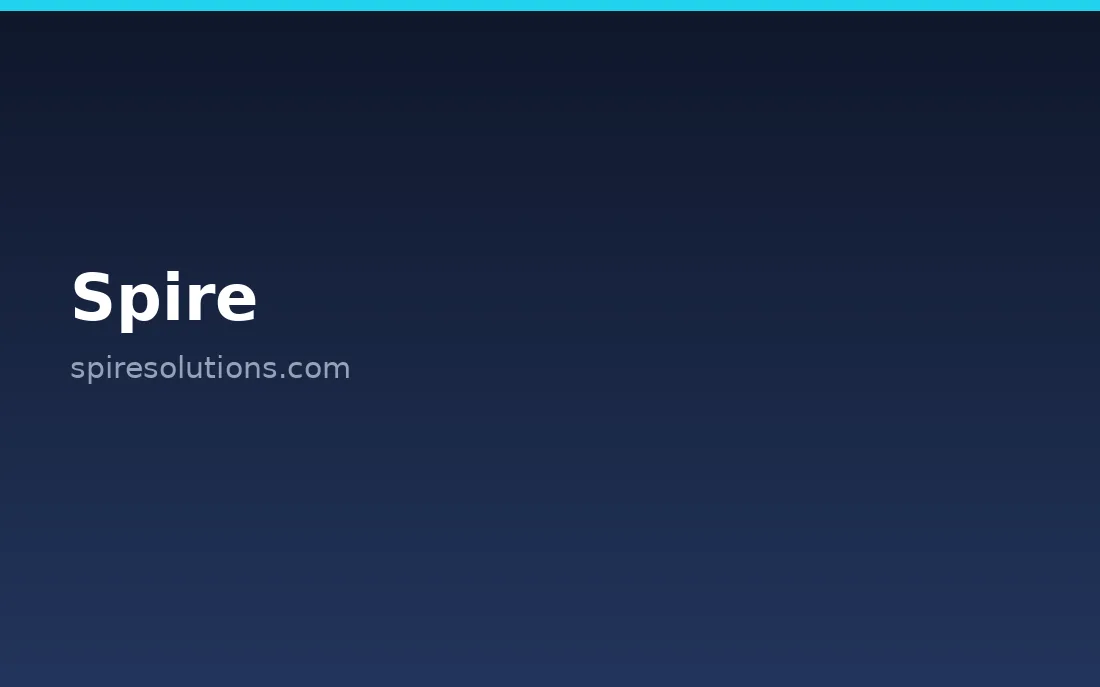 Spire Solutions homepage, a cybersecurity provider serving the UAE