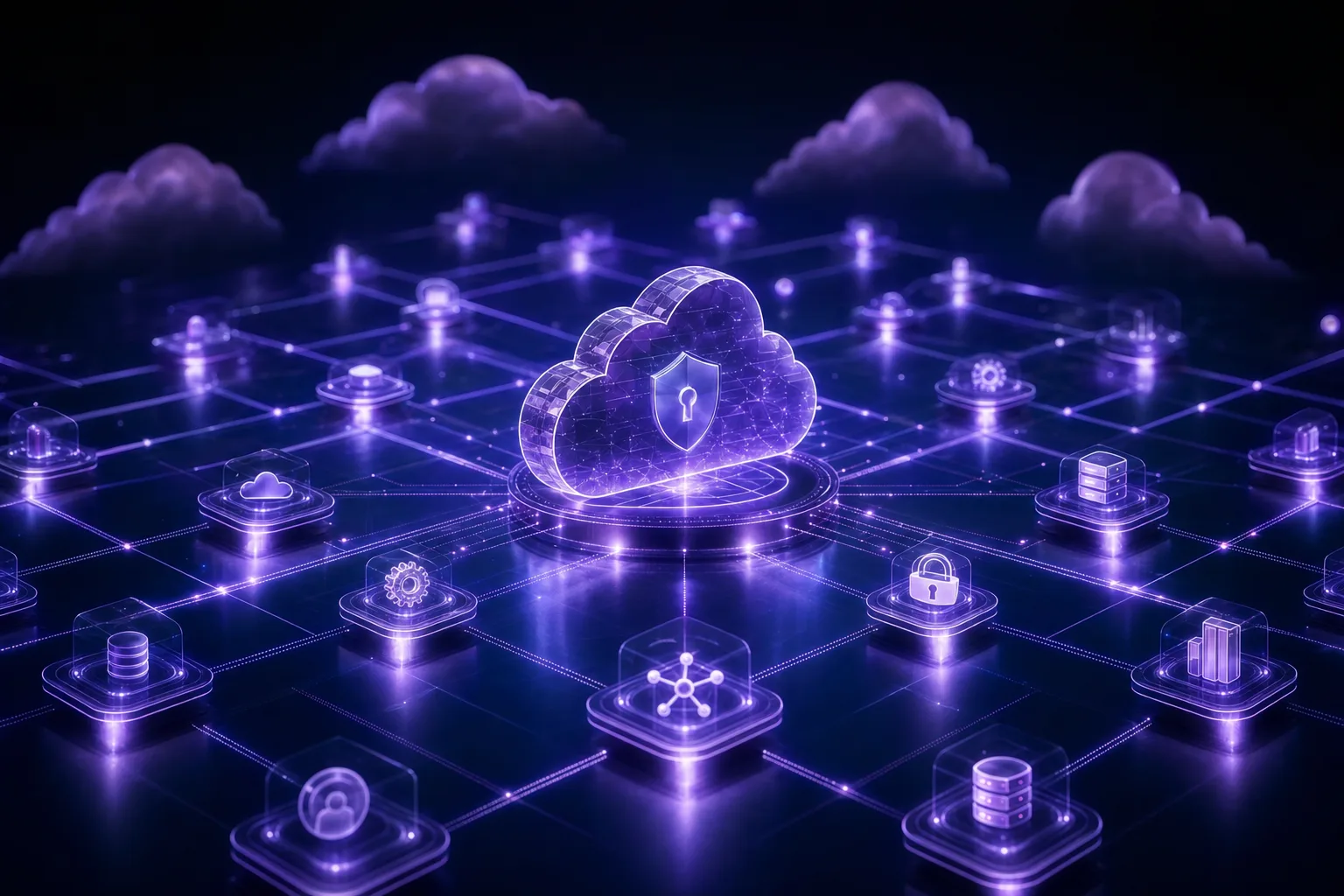 Cloud Controls Matrix mapping every CCM v4 control cell across all 17 domains to a central cloud security posture