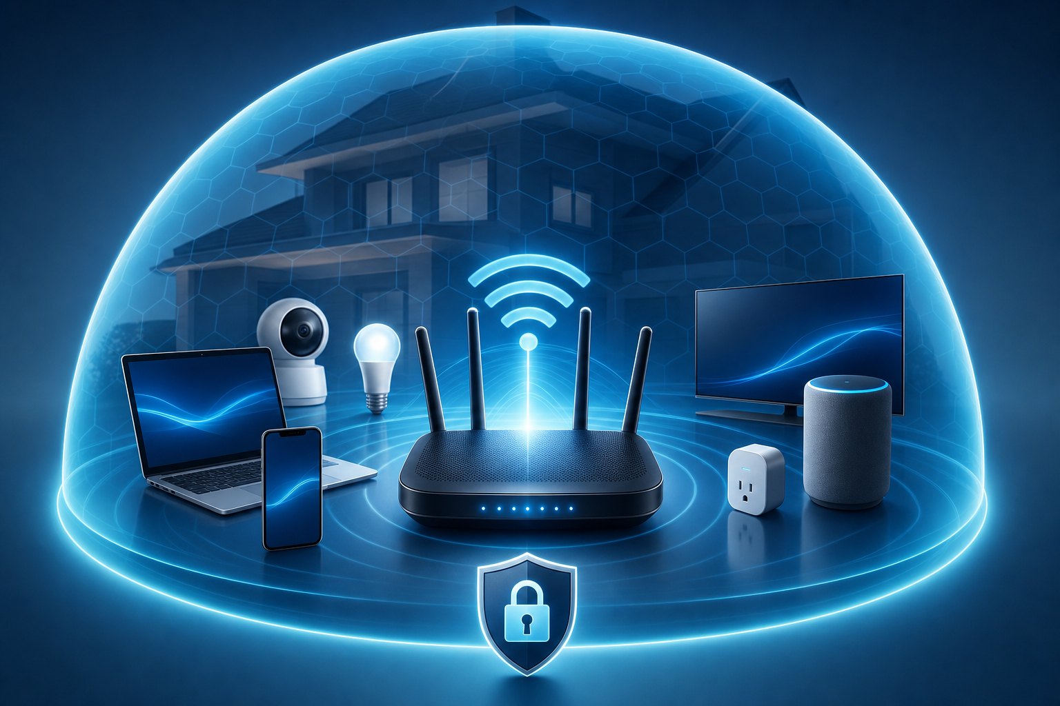 Securing a home wifi router and segmenting smart-home devices against attackers